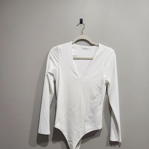 Abercrombie and Fitch White Bodysuit